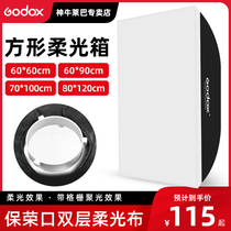 Shen Niu 60*90cm soft light box Small photography light Square long strip portable soft light cover Studio long strip grille soft light box Suitable for 400W600W and other Baorongkou chuck photography light