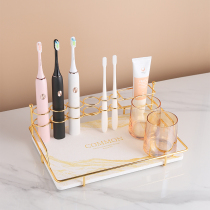 Electric Toothbrush Containing Shelf Bath supplies placement tray Shaver Disposal Gold Shelf Absorbent Silicon Algae Clay Wash Mat
