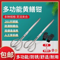 Good quality crab clip eel fish eel Loach pliers anti-skid anti-skid special tool to catch the sea artifact