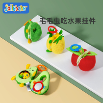jollybaby caterpillars eat fruit pendants newborn 6 baby educational toys 12 month treasure lathe hanging rattle