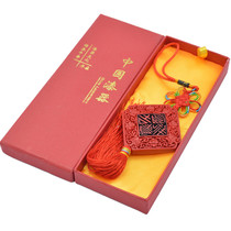 Beijing specialty lacquer carving lacquerware Chinese knot car pendant pendant Chinese characteristics Abroad gift Study abroad foreign affairs gift