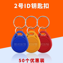 No 2 ID keychain IC blank copy card M1 chip card CPU card Property management authorization card Elevator card Electronic attendance card Fingerprint lock Induction card password lock Smart card community access control card
