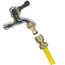 Pure copper four or six points universal washing machine faucet quick connector connected to car wash water gun water pipe quick copper joint
