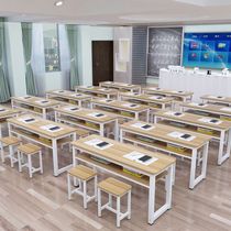 Training table factory direct sales long table single double desk and chair primary and secondary school cram school tutoring training course desk