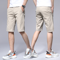 Mens summer thin five-point shorts Men wear cotton pants Mens casual mens pants tide brand five-point pants