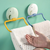 Home childrens towel rack toilet rack household non-mark-free hanging rack baby wash towel adhesive hook