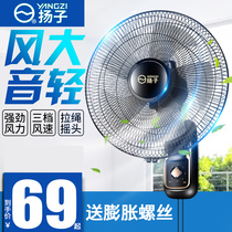 Yangzi Wall fan household hanging wall Fan Wall Fan Wall Restaurant 16 inch industrial dormitory shaking head fan