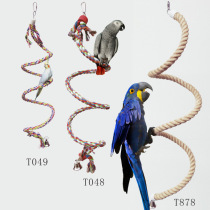 Yuedi small and medium parrot toys climbing hemp rope bite-resistant wear-resistant interesting toys T049 T048 T878