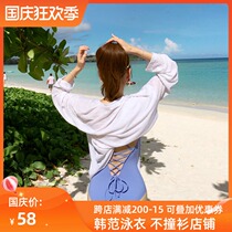 Swimsuit jacket blouse seaside holiday loose hot spring gauze can be used for water sexy bikini and beach sunscreen