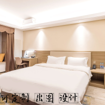 Hotel hotel furniture bed boutique express business dormitory apartment room B & B double bed standard room full set of customization