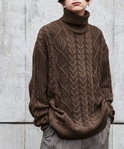 Japanese MONO-MART mens woven aged pullover sweater 6 colors