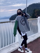 Korean version of loose smile face color 2020 New plus velvet padded sweater women winter ins tide large size womens coat