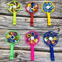 New whistle small fan creative handheld fan blowing whistle fan small toy stall small toy