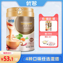 Youzhi rice milk baby fruit multi-dimensional rice noodles baby food supplement infant nutrition 6-36 months rice paste 428G