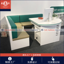 Agricultural banking tool hall Integrated service desk Signing financial management counter Corner sofa Negotiation counter Desk