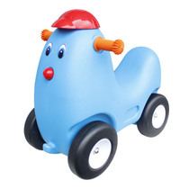 Childrens plastic toys dual-purpose small rocking horse rocking music slippery driving baby four-wheel toddler