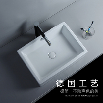 Taiwan Basin Square with overflow mouth wash basin art basin simple hotel wash tray toilet wash basin