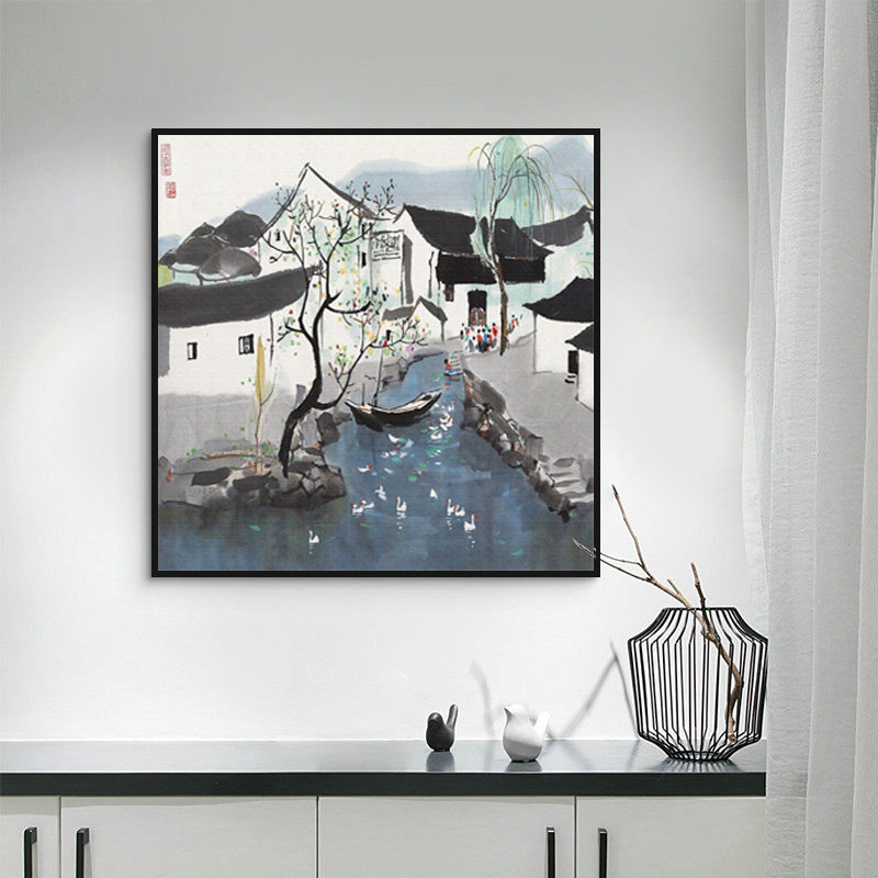 吴冠中江南挂画-吴冠中江南挂画促销价格、吴冠中江南挂画品牌- 淘宝