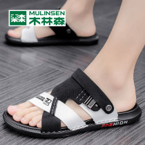 Wood Linson Truffle Toe Cool Shoes Male dual-use mens summer breathable waterproof Traceability Creek Sand Beach Light Soft-bottom Slippers