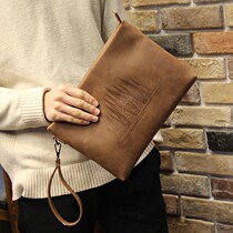 American Mk Mens Bag New Handbag Large Capacity Hand Hold Wallet Envelope Bag Soft Leather Casual Clip Bag Han Version Mad Mapi