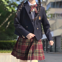 Day Department JK Uniform Genuine Suit Goskirt Suit full set of autumn Winter schoolgirls College Wind school for coat school uniforms