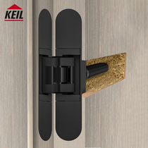 KEIL stealth door hydraulic buffer self-closing hinge automatic closing door damping silent hidden cross dark hinge