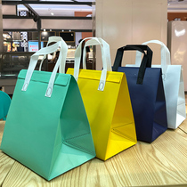 Disposable aluminum foil insulation bag waterproof cold-proof take-away bag non-woven handbag large padded custom printing