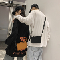 Oblique Satchel Mens Tide Card Fashion 100 Hitch Retro Small Square Bag Creative Minimalist Box Bag Casual Personality Single Shoulder Bag Woman