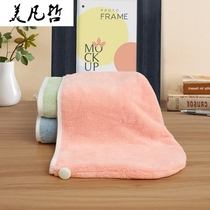 Dry hair hat female thickened strong water absorption quick-drying bag head towel shampoo shower cap solid color wipe hair dry hair towel artifact