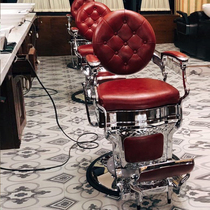 Hair salon special barber shop permed vintage oil head hair cutting chair high-end hair salon chair down lifting rotating recliner