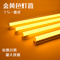 LED tube T5 integrated golden yellow light ceiling ktv bar dormitory light with 1 2 M 0 9 m atmosphere tube