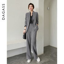Suit suit Womens professional suit 2022 Spring paragraph Explosive Superior feel grey Western suit Suit Jacket Woman
