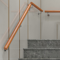 Wall stairs non-slip solid wood handrail home indoor corridor kindergarten art handle modern art wooden guardrail