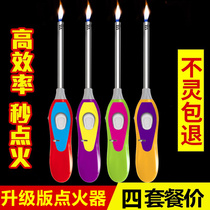 Ignition gun electronic igniter candle gas stove natural gas kitchen extended pulse long mouth lighter open fire