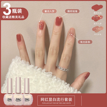 Net red Ice Naked Jelly Cat Eyes Mechia Phototherapy Nail Polish Gel 2022 New Beauty Parlor Special Suit