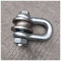 Marine lifting shackle style tackle roller bearing pulley rings U type Heavy guide wheels 3t5 tons of steel wheels