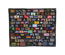 Military fan Velcro storage stickers hanging wall display poster felt nylon hanging cloth armband morale badge display wall covering