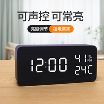 Alarm clock Student alarm Bedside clock Intelligent mute Luminous temperature and humidity clock Thermometer Electronic alarm table Digital