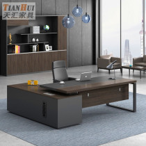 Xian office furniture owner table desk brief modern single head manager table big class desk president table and chairs