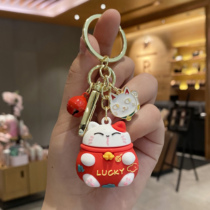 Ticai cat keychain female cute doll creative cartoon car key pendant small exquisite bag small jewelry