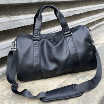 Hong Kong Genuine Leather Boarding Travel Bag Mens Hand Short Trip Luggage Bag Large Capacity Dry And Wet Separation Fitness