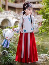 Pro-Submount Handsuit Mother Girl Child Spring Summer 2022 New Tang Costume China Wind Suit Skirt Childrens Ancient Dress Rehearsal