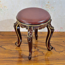 Junqin Guzheng Stool Practiced Zither Bench Guzheng Round Stool Bench 43 Cm High School Style Classical Piano Bench Dresden