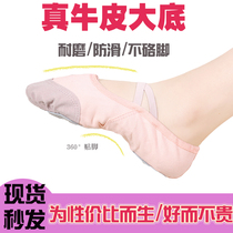 Dance shoes female childrens meat pink practice ballet National soft bottom professional body cat claw Chinese dancing yoga shoes