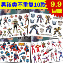 Armor Warrior tattoo stickers for boys and children cartoon waterproof water stickers for boys water transfer watermark stickers