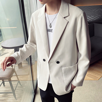 Suit jacket mens 2021 Autumn New Korean trend loose spring and autumn fashion brand casual handsome mens small suit