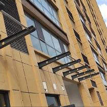 Outdoor parking space building connects sunshine room parking lot eaves bracket corbel steel beam bracket glass shed awning