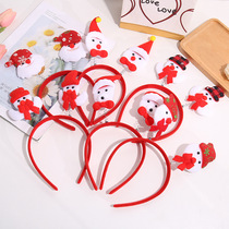 Christmas Hat Children Kindergarten Gift Adults Dress Christmas Decorations Hair Stirrup Head Stirrup Head Buttoned Hat