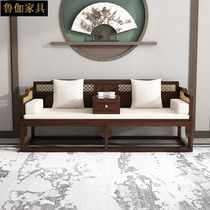 New Chinese Luohan bed solid wood sofa bed dual-purpose multifunctional bed attic bed telescopic Zen simple noble concubine bed collapse