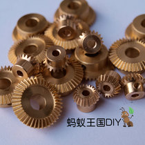 Copper bevel gear bevel gear 1:2 transmission 0 5 Die 20 tooth matching 40 teeth spot with top wire 90 degree bite